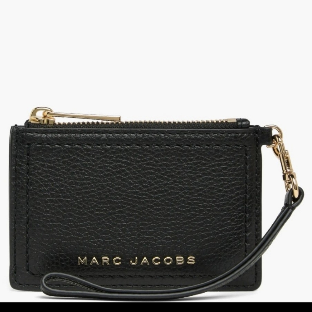 NWT Marc Jacobs Top Zip Leather Wristlet